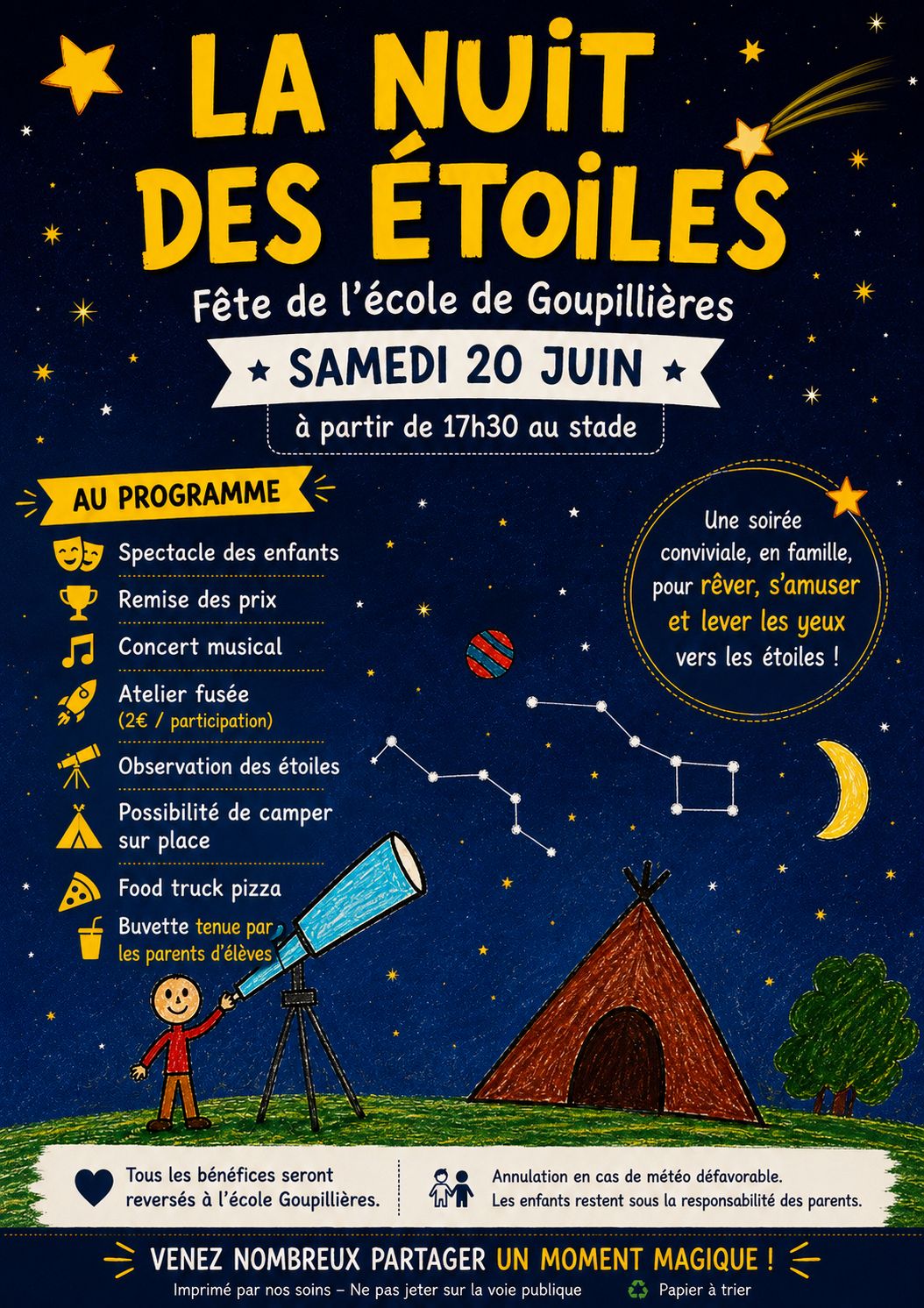 La nuit des étoiles !